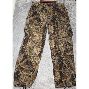 Master Sportsman Pants Size L 36x30 Camo Cargo Adjustable Ripstop Hunting Deer
